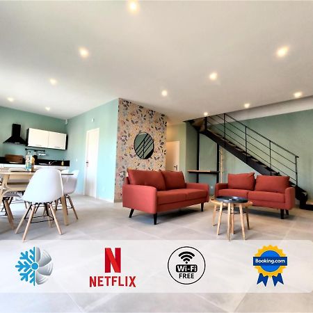 Colormix 3 Etoiles - 95M2 Plein Centre - Ensoleille Climatise Apartment Meze Luaran gambar